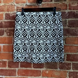 Fitted Geometric Skirt